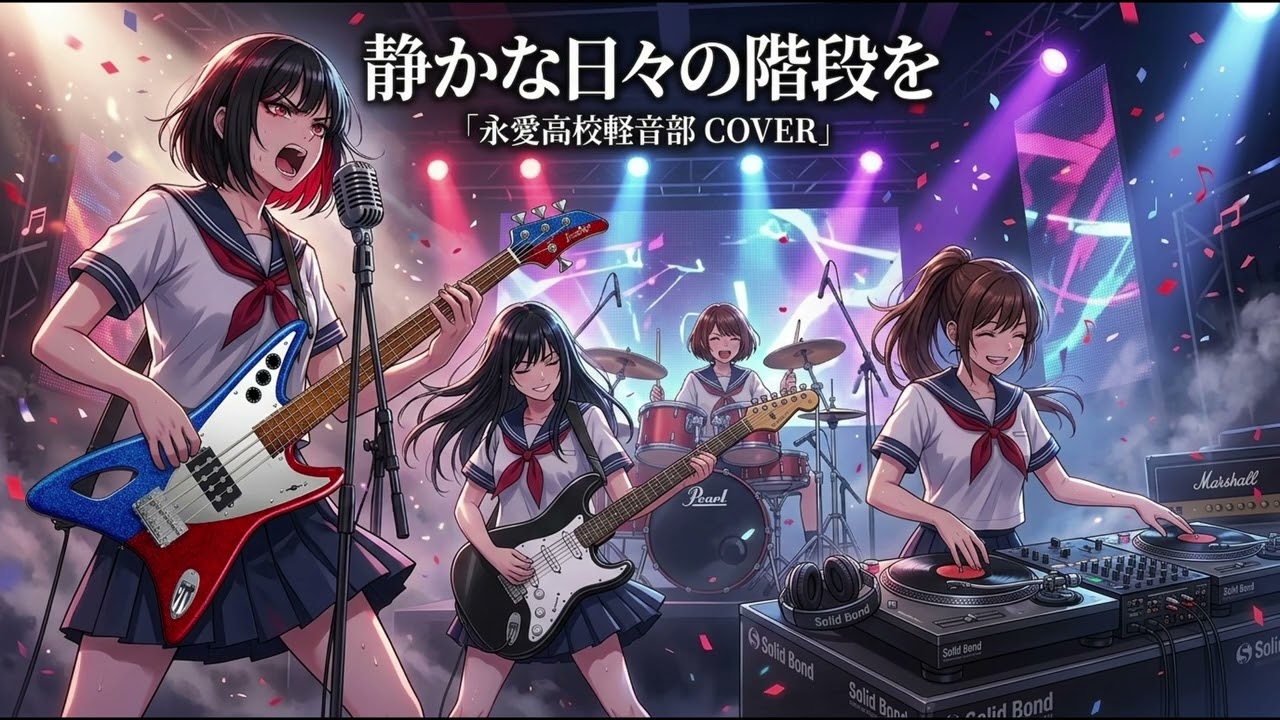 もしもJKバンドがDragon Ashの「静かな日々の階段を」を"もう一度"カバーしたら【Cover by 永愛(AI)高校軽音部】