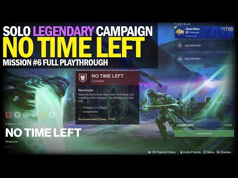 Solo Legendary Lightfall Campaign - Mission #6 "No Time Left" [Destiny 2 Lightfall]