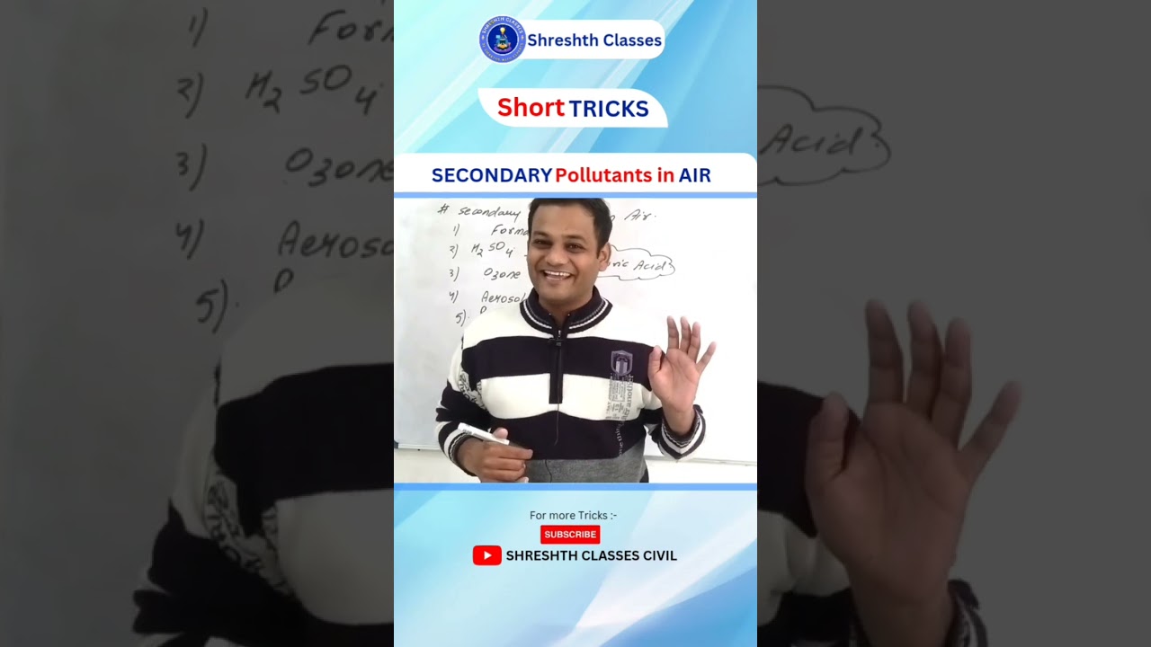 trick to learn secondary pollutants of air #nikhilgoel #shreshthclasses