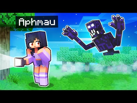 Playing Minecraft in a SPOOKY Forest at NIGHT!