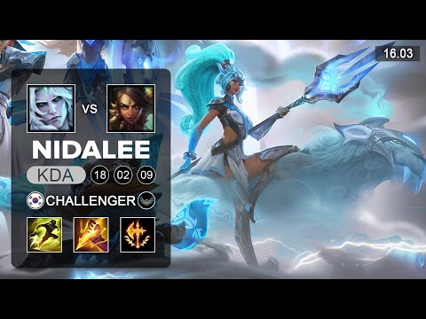 Nidalee vs Viego Jungle - KR Challenger - Patch 16.03 Season 16