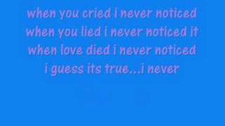 i never noticed - lil chris lyrics