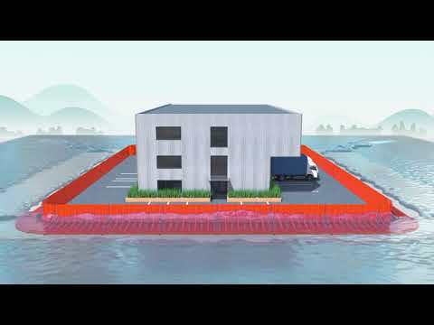 Animation of how the Diluvium Flood Barrier works