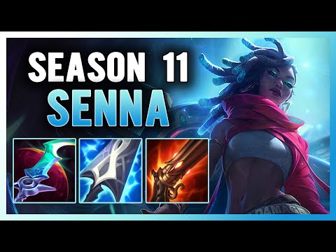 SEASON 11 SENNA SUPPORT GUIDE AND GAMEPLAY | BUILD+RUNES