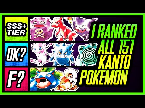 I Ranked ALL 151 Generation 1 Pokemon | Mr1upz
