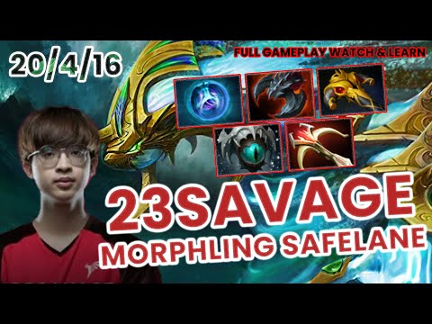 Morphling Safelane Full Gameplay by 23savage - Dota 2 Patch 7.31b Full Gameplay
