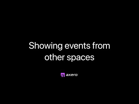 Showing events from other spaces — Axero Solutions Intranet