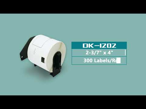 Brother DK-1202 Shipping Labels Size:2-3/7" x 4"(62mm x 100mm)