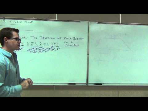 Prealgebra Lecture 1.2:  Studying Place Value and Expanded Form of Numbers