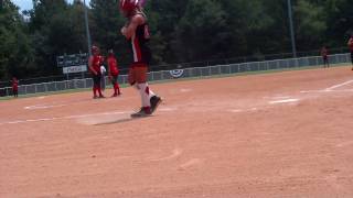 preview picture of video '10U fastpitch pitcher takes a line drive at the 2010 NSA World Series Championship Game part 2'