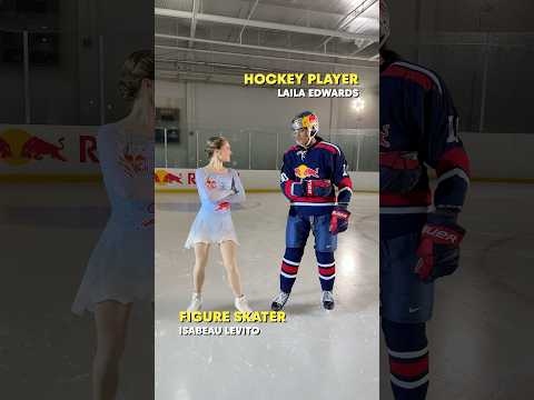 traded blades & chaos followed 🫣⛸️ #hockey #iceskating #iseabeaulevito #lailaedwards #figureskating
