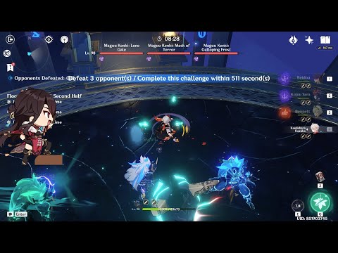 BEIDOU COUNTER  Vs 3 MAGUU KENKI | SPIRAL ABYSS 3.4