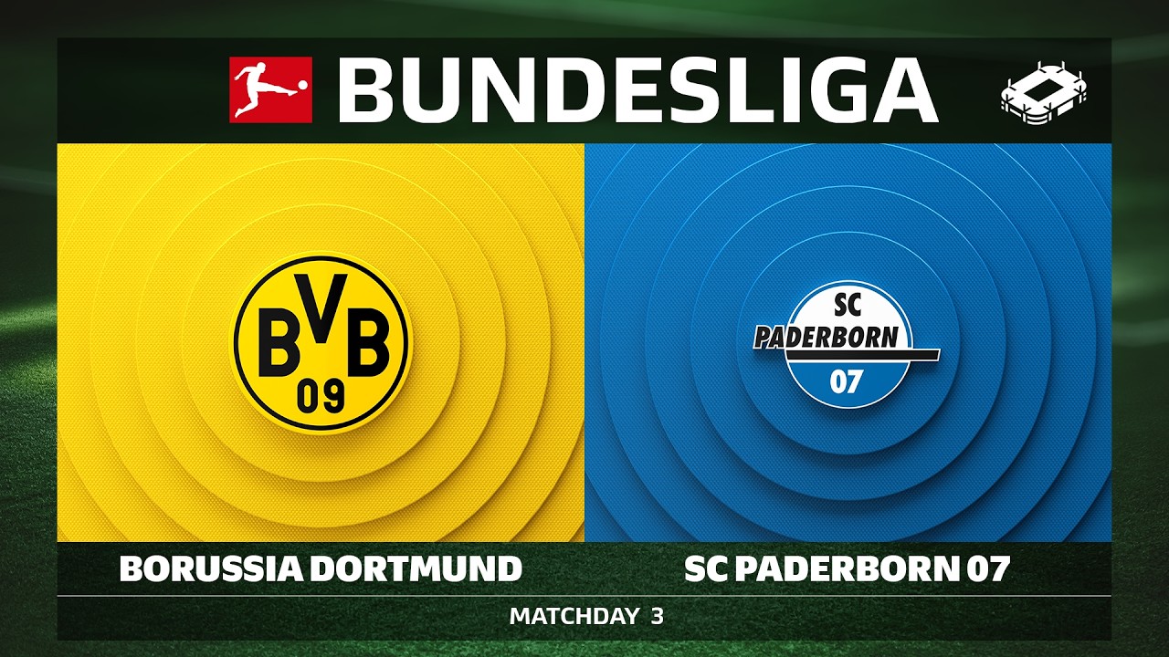 Borussia Dortmund vs. SC Paderborn 07 | Matchday 3 - Bundesliga 2026/27