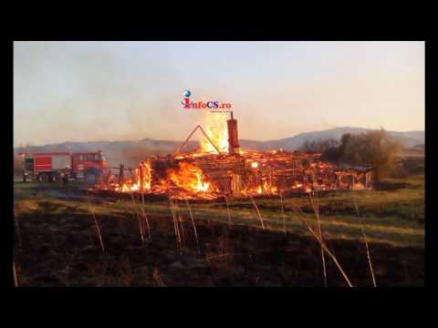 Pagube şi poluare în Valea Almajului - Focuri de vegetatie pe sute de hectare
