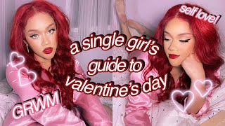 GRWM / SOFT GLAM TUTORIAL : A SINGLE GIRL'S GUIDE TO VALENTINE'S DAY