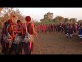 Maasai Morani Dancing In A Ceremony Tanzania