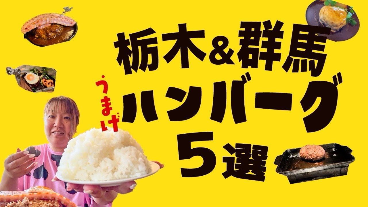 【総集編💚】栃木群馬で美味しいハンバーグをご紹介🤤！よく焼きハンバーグからレアハンバーグに目玉焼きに🍳チーズ🧀もうニヤニヤが止まらない😎👏