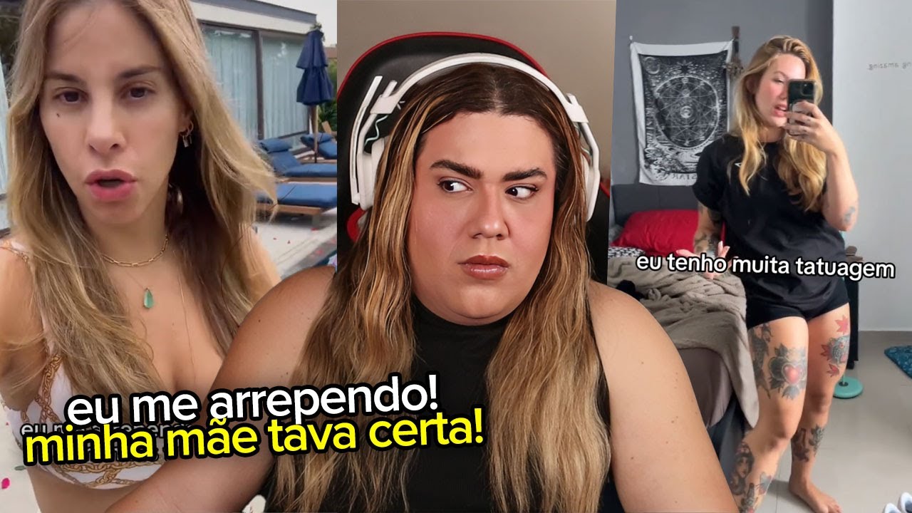 EU ME ARREPENDO E NUNCA MAIS FARIA TATUAGEM