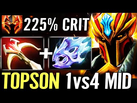 🔥 TOPSON Dragon Knight MID — 1vs4 Daedalus + Moonshard Pro Style MAX Physic Build Dota 2 Pro