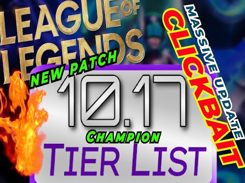 10.17 CLICKBAIT CHAMPION TIER LIST - HARDSTUCK PRODUCTIONS - LEAGUE OF LEGENDS