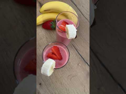 Recette Onctuosité banane fraise et yaourt grec