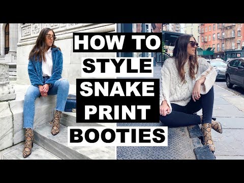 YouTube video about: How to wear snake print heels?