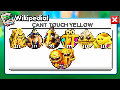 I CANT TOUCH the COLOR YELLOW in Brainrot Evolution!