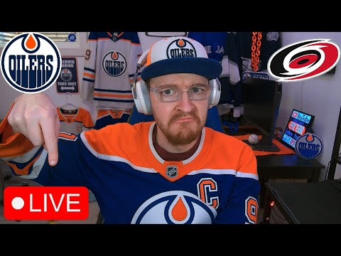 EDMONTON OILERS VS CAROLINA HURRICANES LIVE | FAN REACTION & COMMENTARY