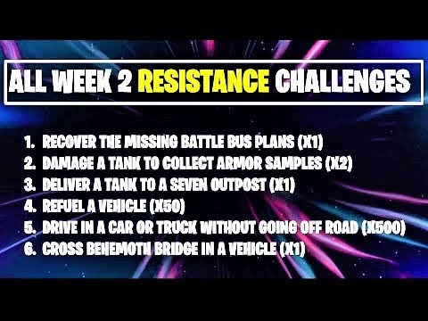 Fortnite All Week 2 Resistance Quests Guide - Chapter 3 Season 2