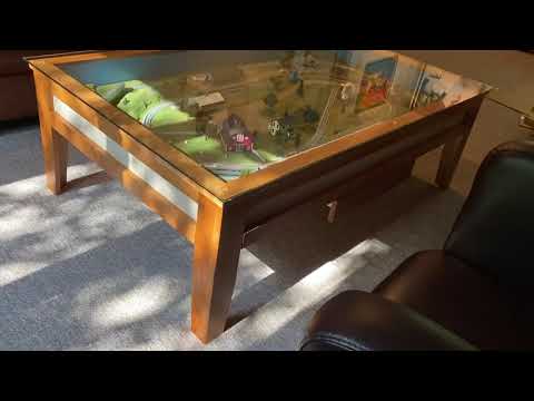 Homemade N scale Coffee Table Layout
