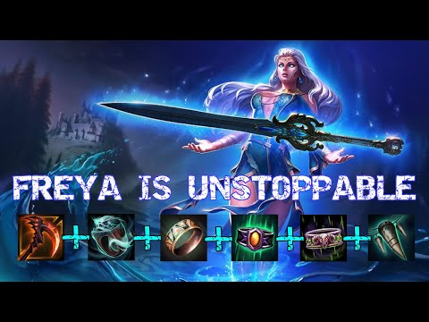 LIFESTEAL FREYA BUILD SLAPS!! Freya ADC Gameplay | Smite Conquest