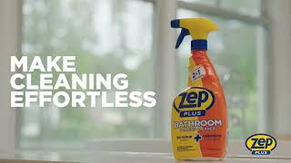Zep Plus Foaming Bathroom Cleaner | 2-in-1 Bathroom Cleaner & Protector