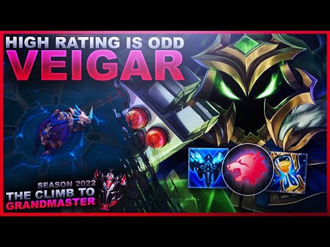 SOMETIMES HIGH RATING IS ODD... VEIGAR - Climb to Grandmaster | League of Legends