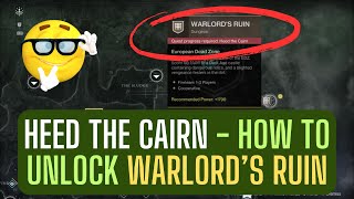 Heed the Cairn - How to unlock Warlord