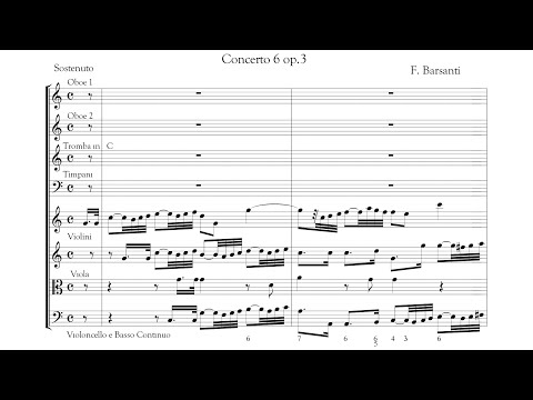 Francesco Barsanti - Concerto grosso No.6 in C major, Op.3