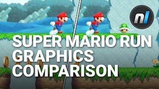 Super Mario Run High / Low Graphics Setting Comparison | Super Mario Run "Battery Saver Mode"