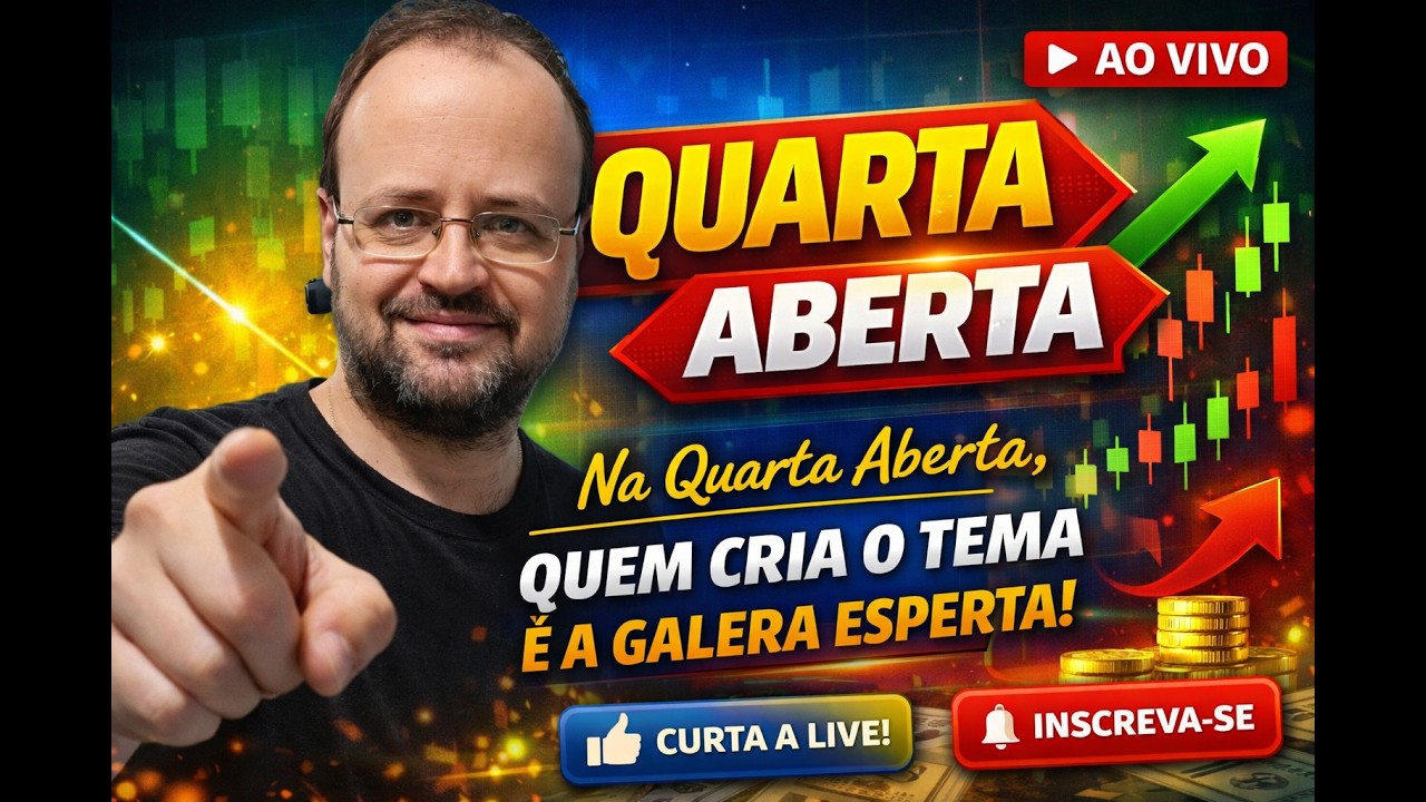 Quarta Aberta: Ideia Certa da Galera Esperta | Live de Trading Interativa ao Vivo