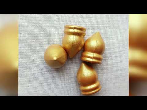 Custom Made Gold Color Scroll Knobs Suitable For Scroll Invitation Designers