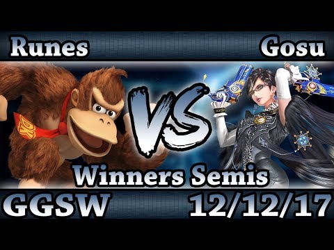 GGSW 62 - Runes (Donkey Kong) Vs. Gosu (Bayonetta) Smash Wii U Winners Semis - Smash 4