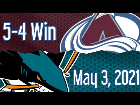 Avalanche vs Sharks full OT period - May 3, 2021