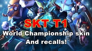 SKT T1 World Championship skin recalls!