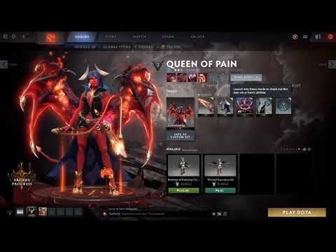 The International 10 Battle Pass Queen Of Pain Arcana Preview