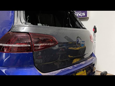 Carbon hatch installed! | MK7 Golf R