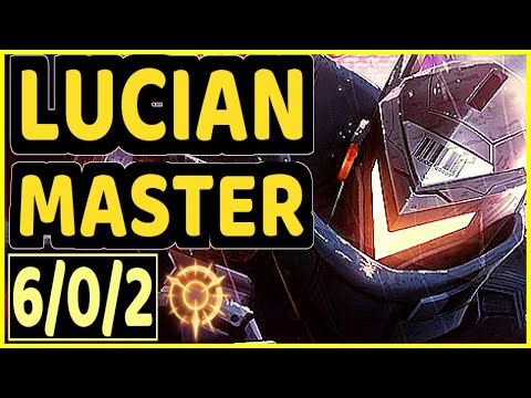 MADNESS (LUCIAN) vs EZREAL - 6/0/2 KDA BOTTOM ADC GAMEPLAY - EUW Ranked MASTER