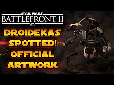 Droidekas Spotted! Official Star Wars Battlefront 2 Artwork Reveals Destroyers!