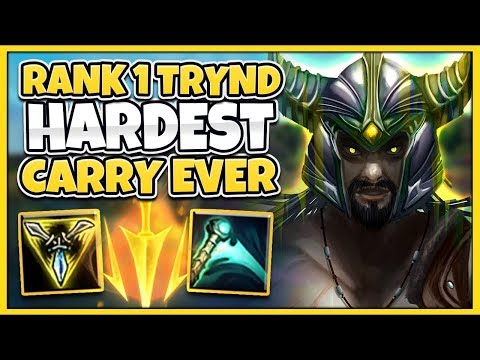 #1 TRYNDAMERE WORLD HARDEST 1V9 OF HIS LIFE (CRAZY CARRY) - League of Legends