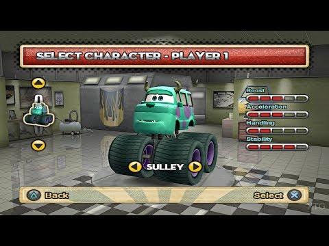 Cars Mater-National Championship - All Characters List PS2 Gameplay HD (PCSX2)