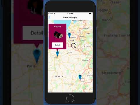 Use any custom view as custom callout view of your MKMapView with cool animations.