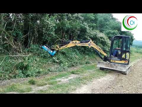 C4  B80 Testata Trinciante Miniscavatore - Mulcher Head Mini-Excavator