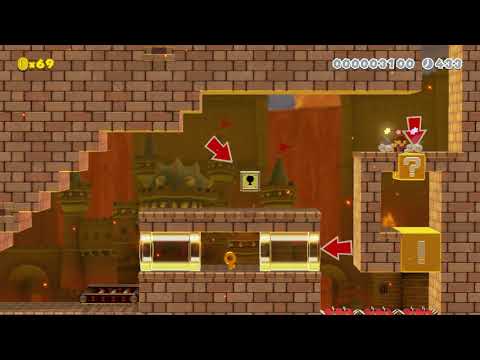 Spike Ball Dungeon (Super Mario Maker 2)